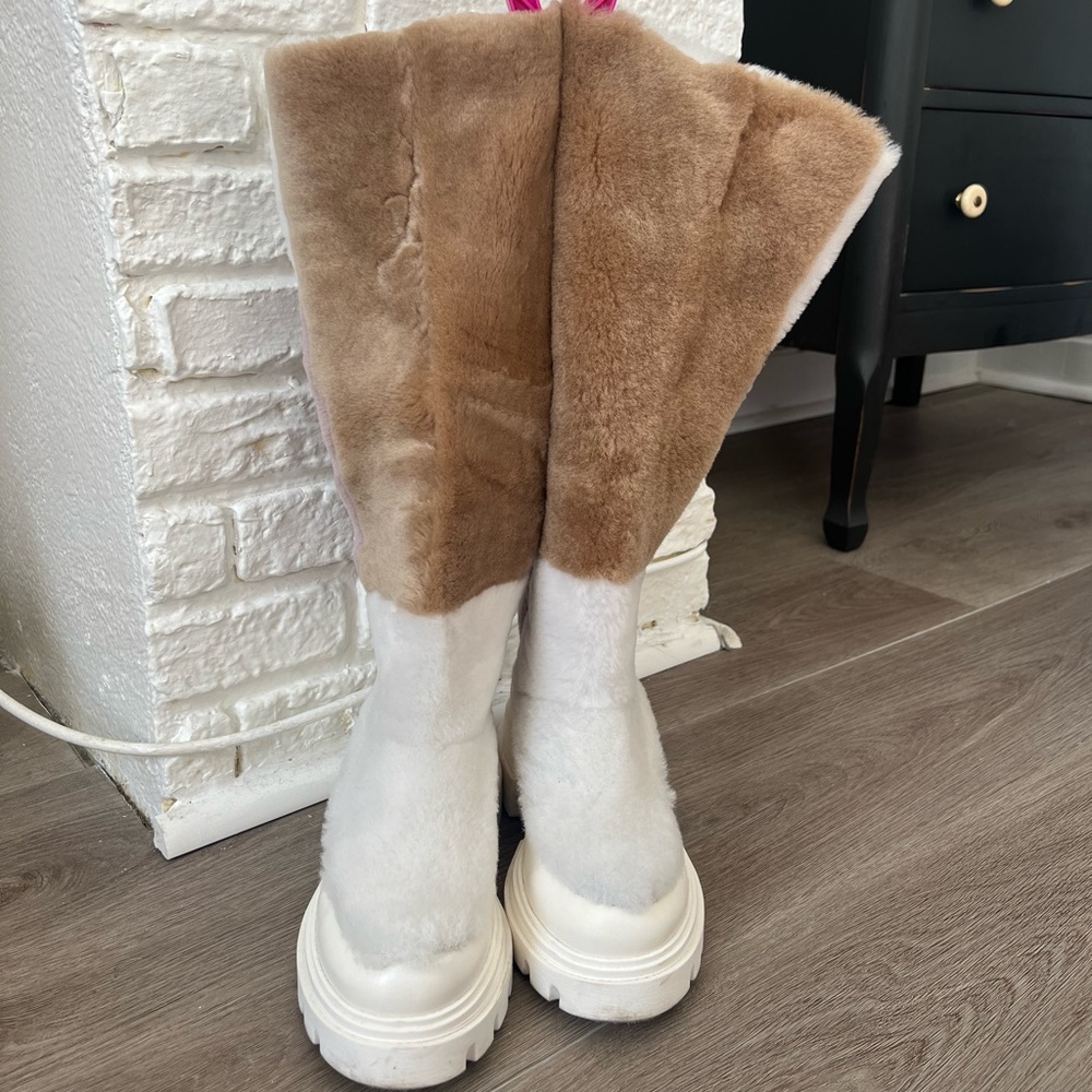 Free People Happy Thoughts Fur Boots - Picture 7 of 7
